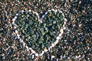 Heart in Pebbles